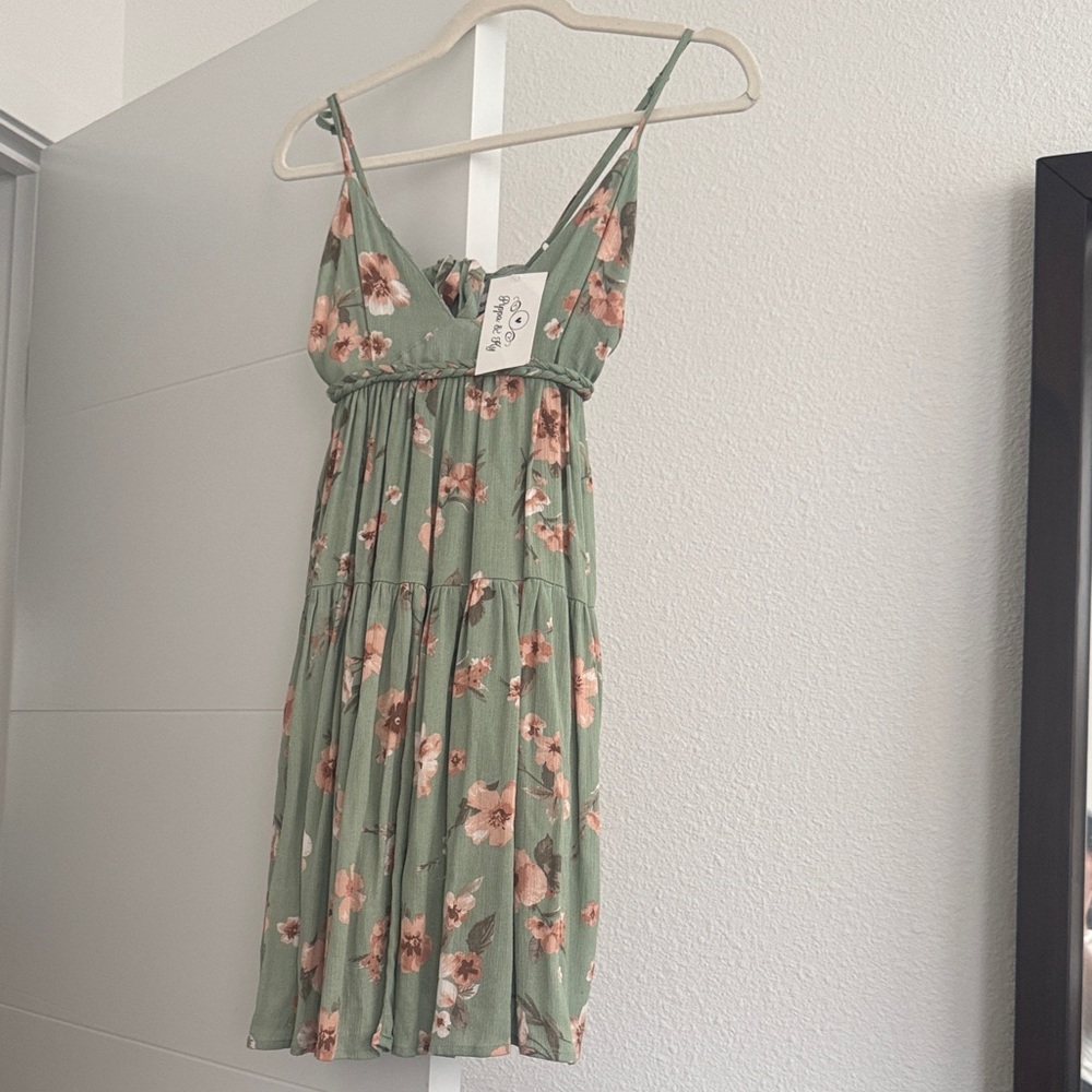 Floral Spaghetti Strap Mini Dress